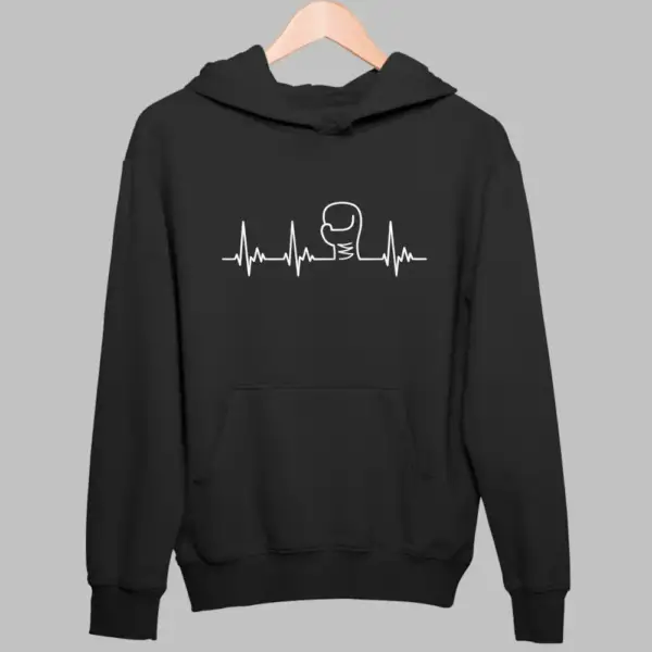 Boxing Pulse Hoodie, Boxing Pulse Black Sweatshirt