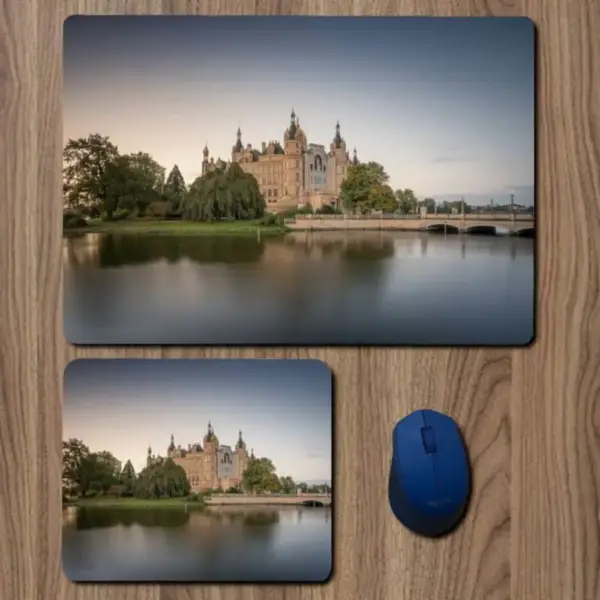 Bridge Castle Germany Lake Schwerin Palace Mouse Pad, Bridge Castle Germany Lake Schwerin Palace Large Mousepad for Gamers
