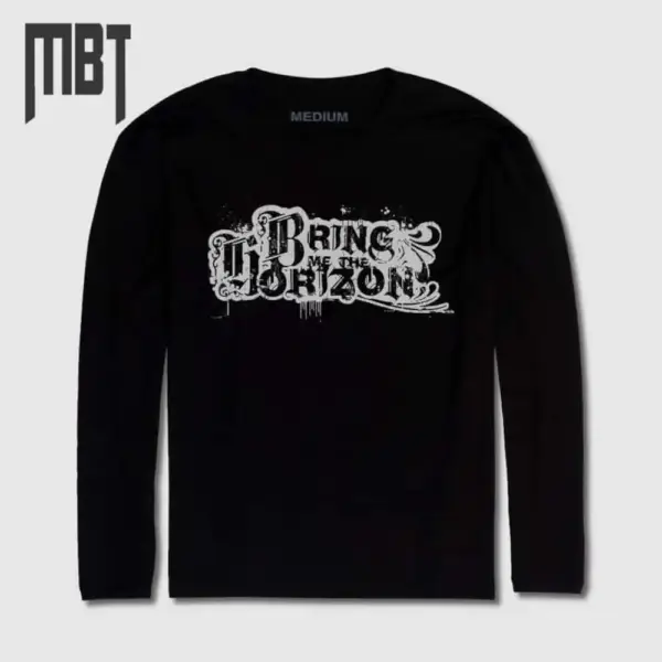 Bring Me The Horizon Band Long Sleeve T-Shirt, Bring Me The Horizon Logo Long Sleeve Tee-Shirt #1