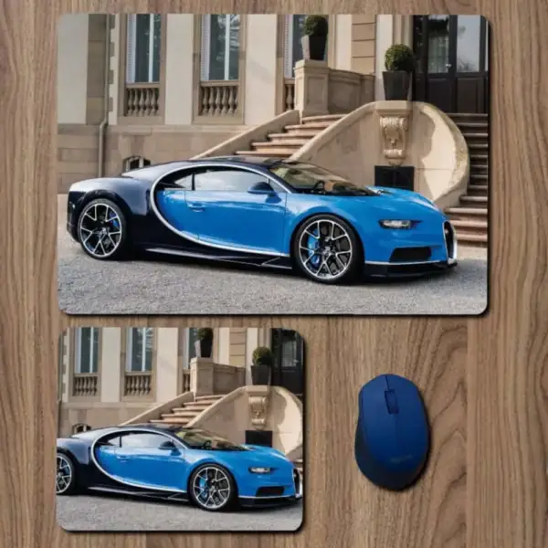 Bugatti Mouse Pad, Bugatti Chiron Large Mousepad for Gamers