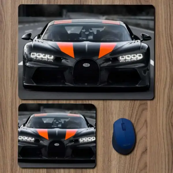 Bugatti Mouse Pad, Bugatti Chiron Large Mousepad for Gamers