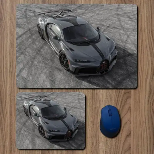 Bugatti Mouse Pad, Bugatti Chiron Large Mousepad for Gamers