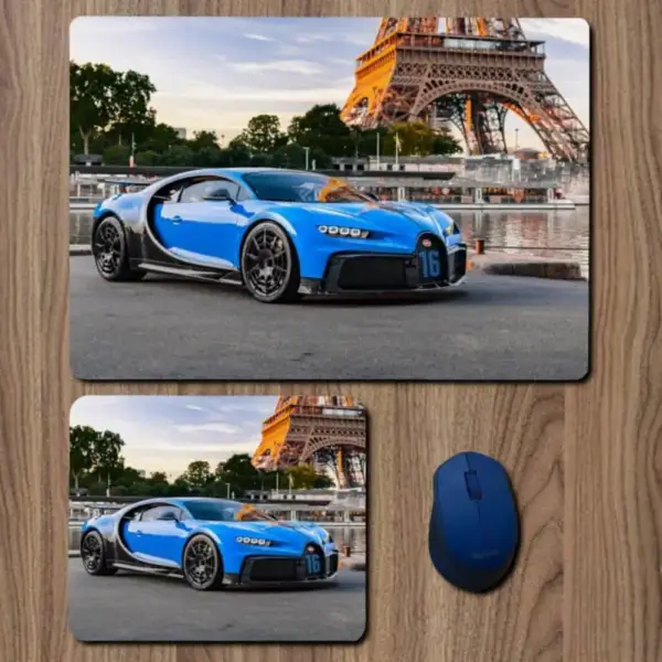 Bugatti Mouse Pad, Bugatti Chiron Large Mousepad for Gamers