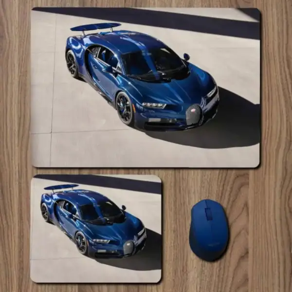 Bugatti Mouse Pad, Bugatti Chiron Large Mousepad for Gamers