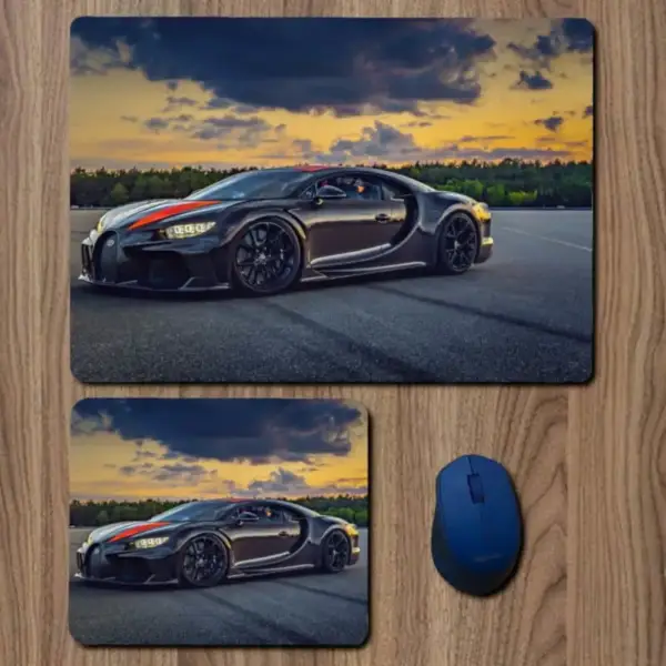 Bugatti Mouse Pad, Bugatti Chiron Large Mousepad for Gamers
