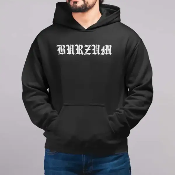 Burzum Hoodie, Burzum Logo Hooded Sweatshirt - Image 2