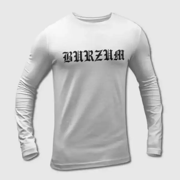 Burzum Long Sleeve T-Shirt, Burzum Logo Long Sleeve Tee-Shirt