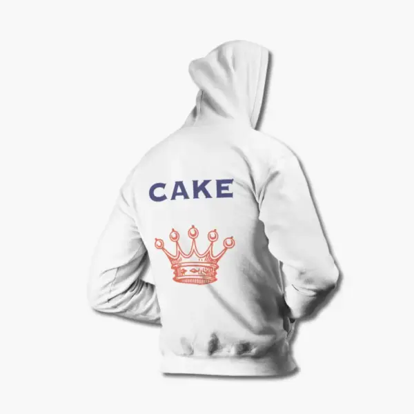 Cake Hoodie, Cake Fashion Nugget White Hoodie - Image 2