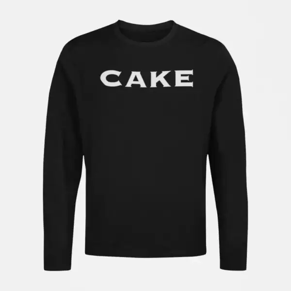 Cake Longsleeve T-Shirt, Cake Band Logo Black Long Sleeve