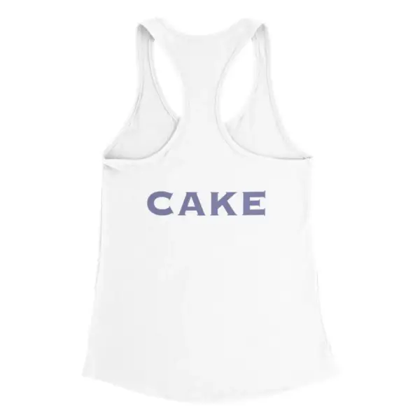 Cake Tank Top, Cake Band Logo White Tank Top - Image 2