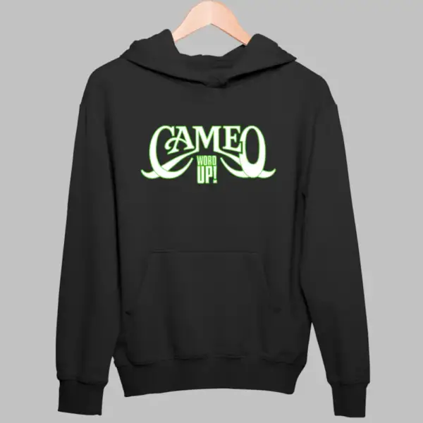 Cameo Hoodie, Cameo Word Up Black Sweatshirt