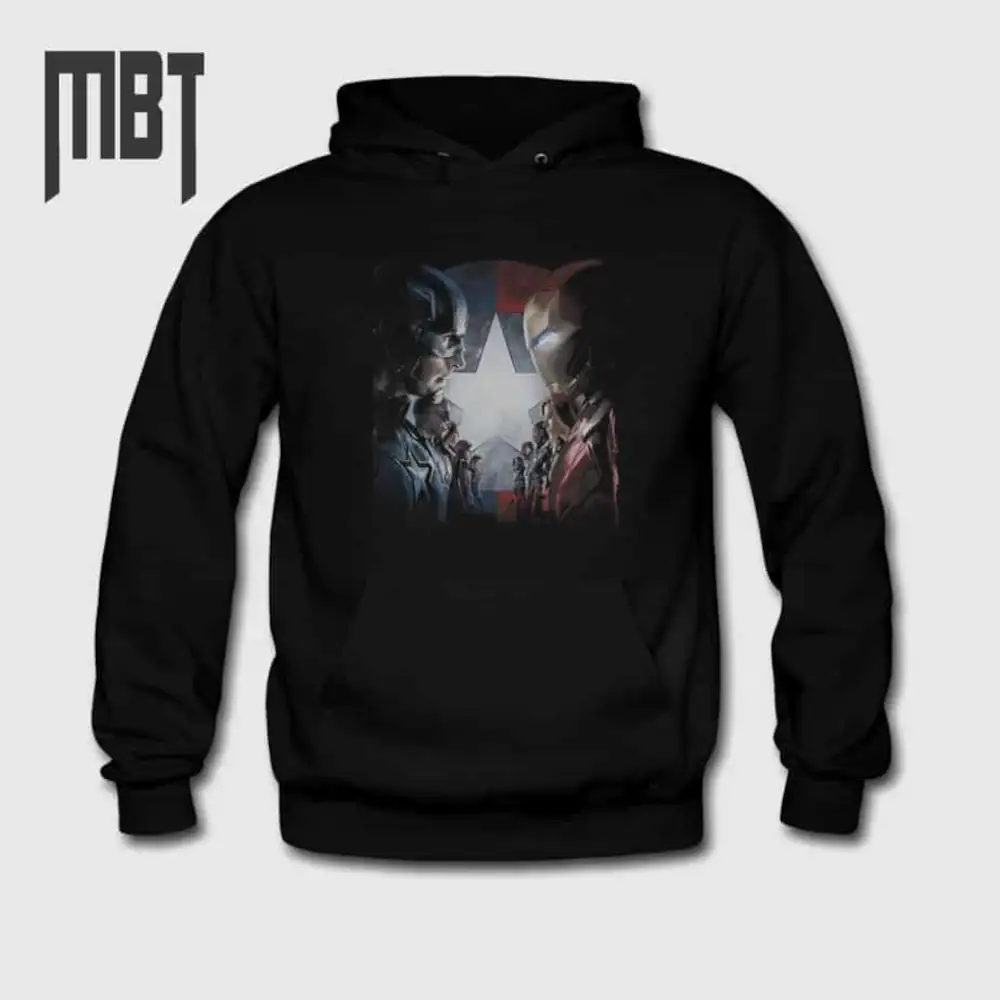 Captain America Hoodie, Captain America Movie Hooded Sweatshirt