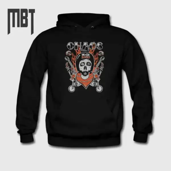 Chaos Voodoo 13 Hoodie, Chaos Voodoo 13 Music and Motorcycle Festival Hooded Sweatshirt