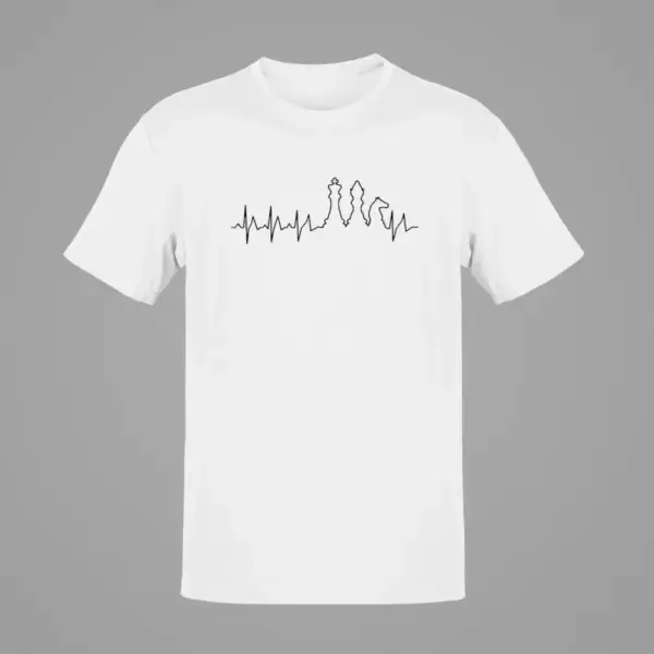 Chess T-Shirt, Chess Think White T-Shirt