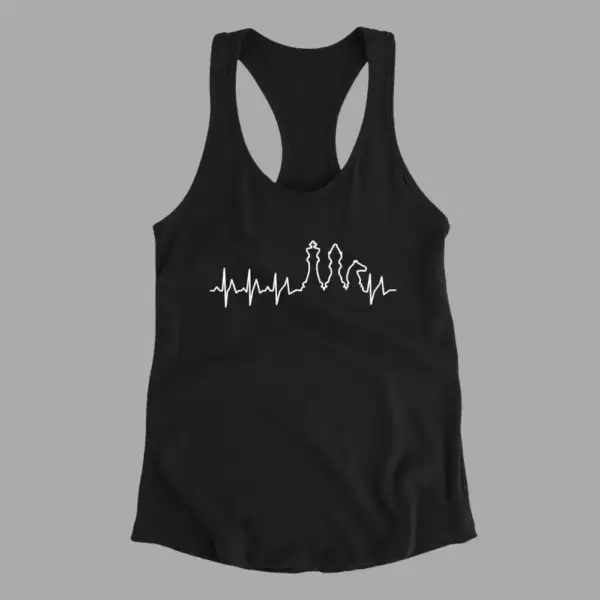 Chess Tank Top, Chess Think Black Athlete