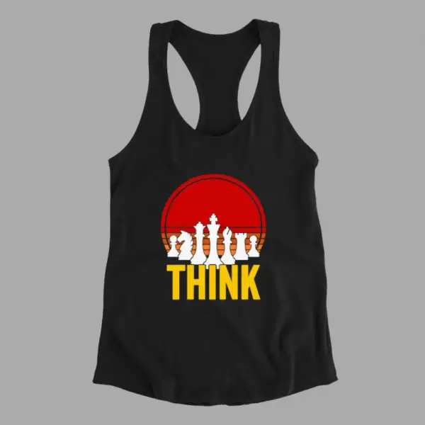 Chess Tank Top, Chess Think Black Athlete