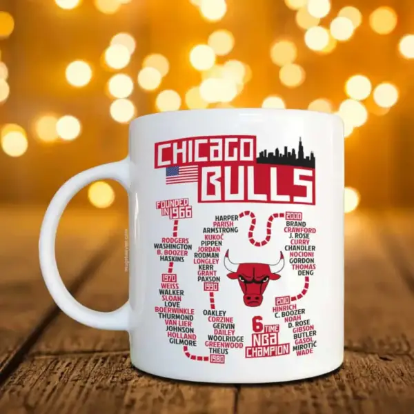 Chicago Bulls Mug, NBA Coffee Mug