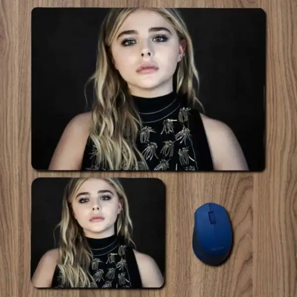 Chloe Grace Moretz Mouse Pad, Chloe Grace Moretz Large Mousepad for Gamers