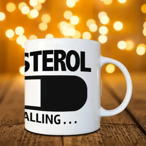 Cholesterol Uninstalling Mug, Fitness Coffee Mug - Image 2