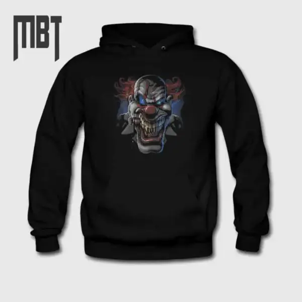 Clown Evil Hoodie, Clown Evil Horror Hooded Sweatshirt