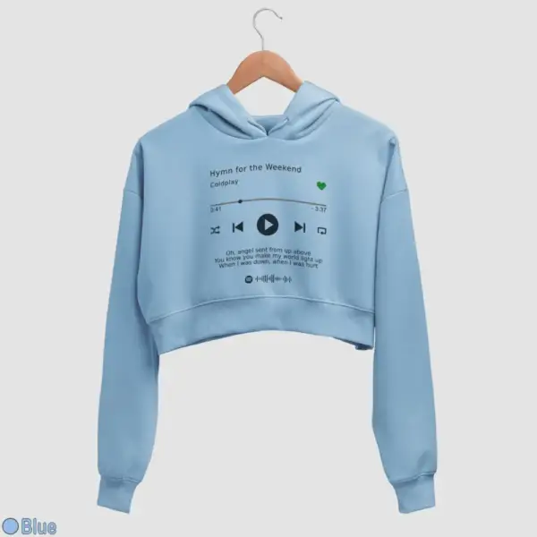 Coldplay Hymn for the Weekend Crop Hoodie - Image 2