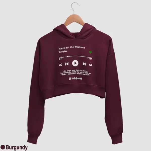 Coldplay Hymn for the Weekend Crop Hoodie - Image 3