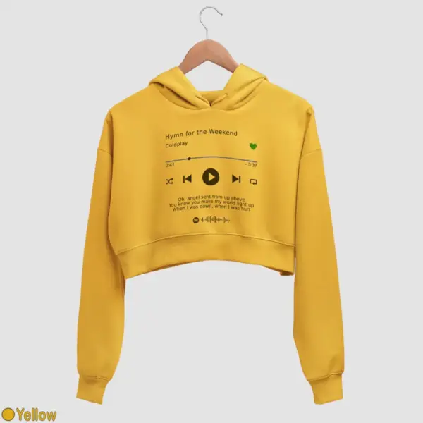 Coldplay Hymn for the Weekend Crop Hoodie - Image 15