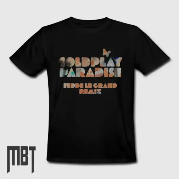 Coldplay T-Shirt, Coldplay Paradise Tee-Shirt