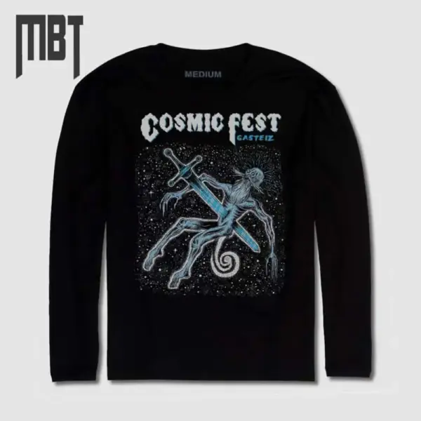 Cosmic Fest Long Sleeve T-Shirt, Cosmic Fest Gasteiz Long Sleeve Tee-Shirt