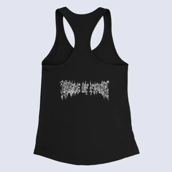 Cradle of Filth Tank Top, Cradle of Filth Band Logo Black Tank Top Shirt, Symphonic Black Metal Merchandise - Image 2
