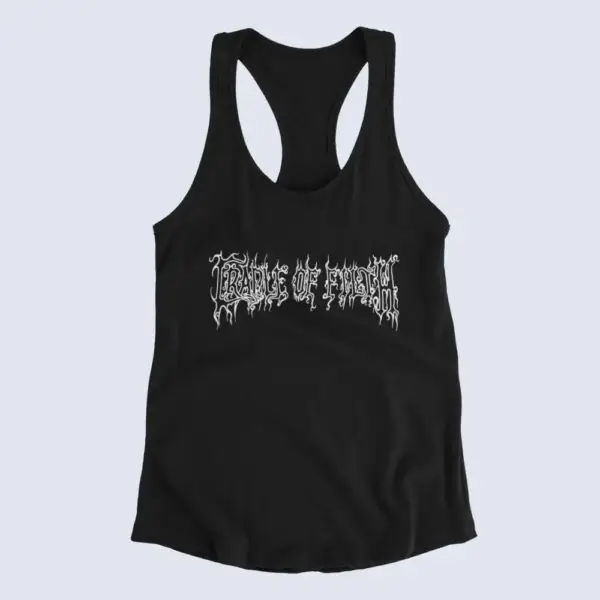 Cradle of Filth Tank Top, Cradle of Filth Band Logo Black Tank Top Shirt, Symphonic Black Metal Merchandise