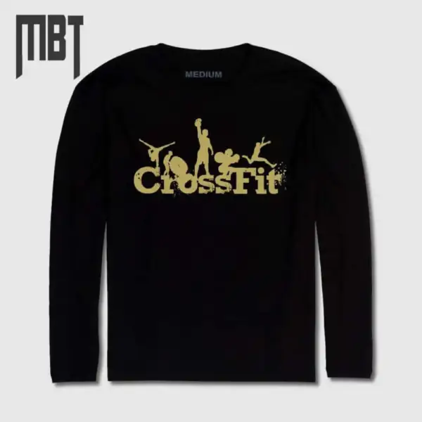 Crossfit Long Sleeve T-Shirt, Crossfit Long Sleeve Tee-Shirt #5