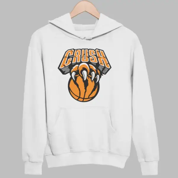 Crush Hoodie, Crush Logo White Sweatshirt
