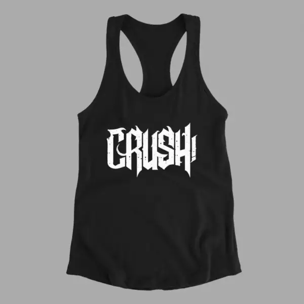 Crush Tank Top, Crush Logo Black Athlete