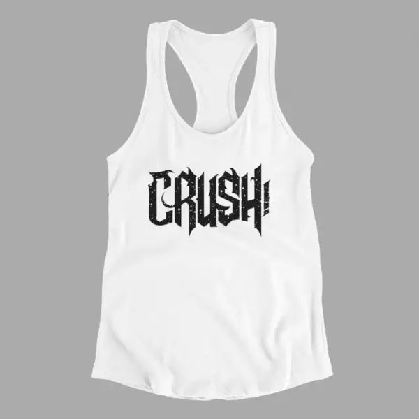 Crush Tank Top, Crush Logo White Athlete