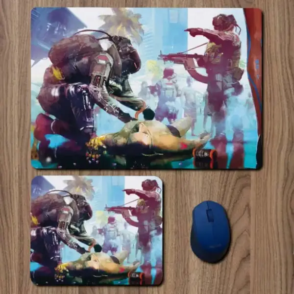 Cyberpunk 2077 Mouse Pad, Cyberpunk 2077 Game Large Mousepad for Gamers