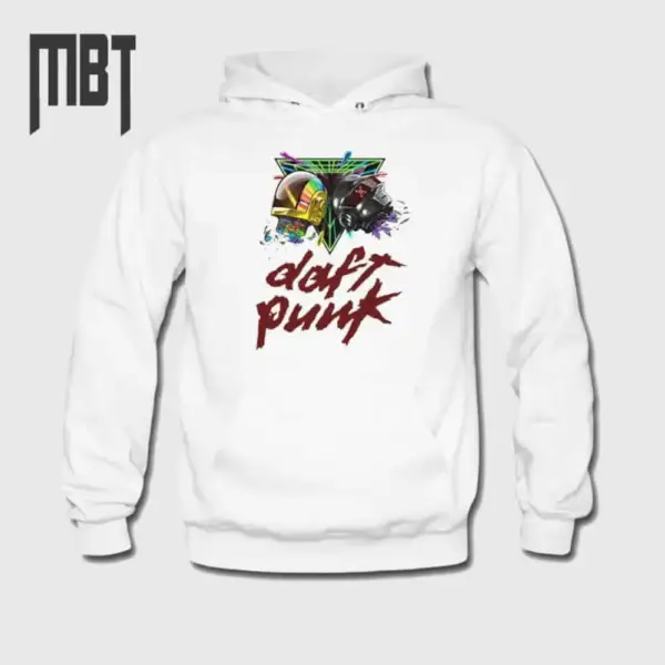 Daft Punk Band Hoodie, Daft Punk Logo Hooded Sweatshirt