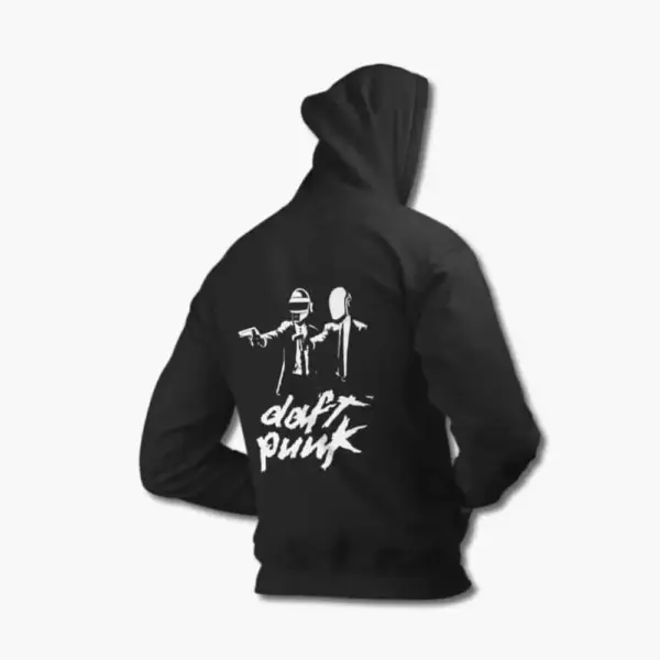 Daft Punk Band Hoodie, Daft Punk Logo Hooded Sweatshirt - Image 2