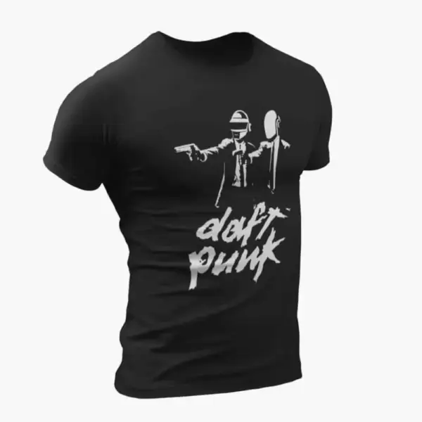 Daft Punk Band T-Shirt, Daft Punk Logo Tee-Shirt #4