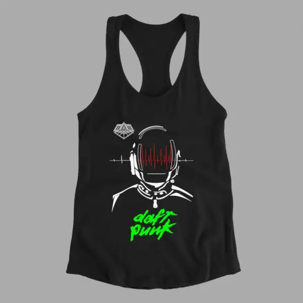 Daft Punk Tank Top, Daft Punk Artwork Black Athlete