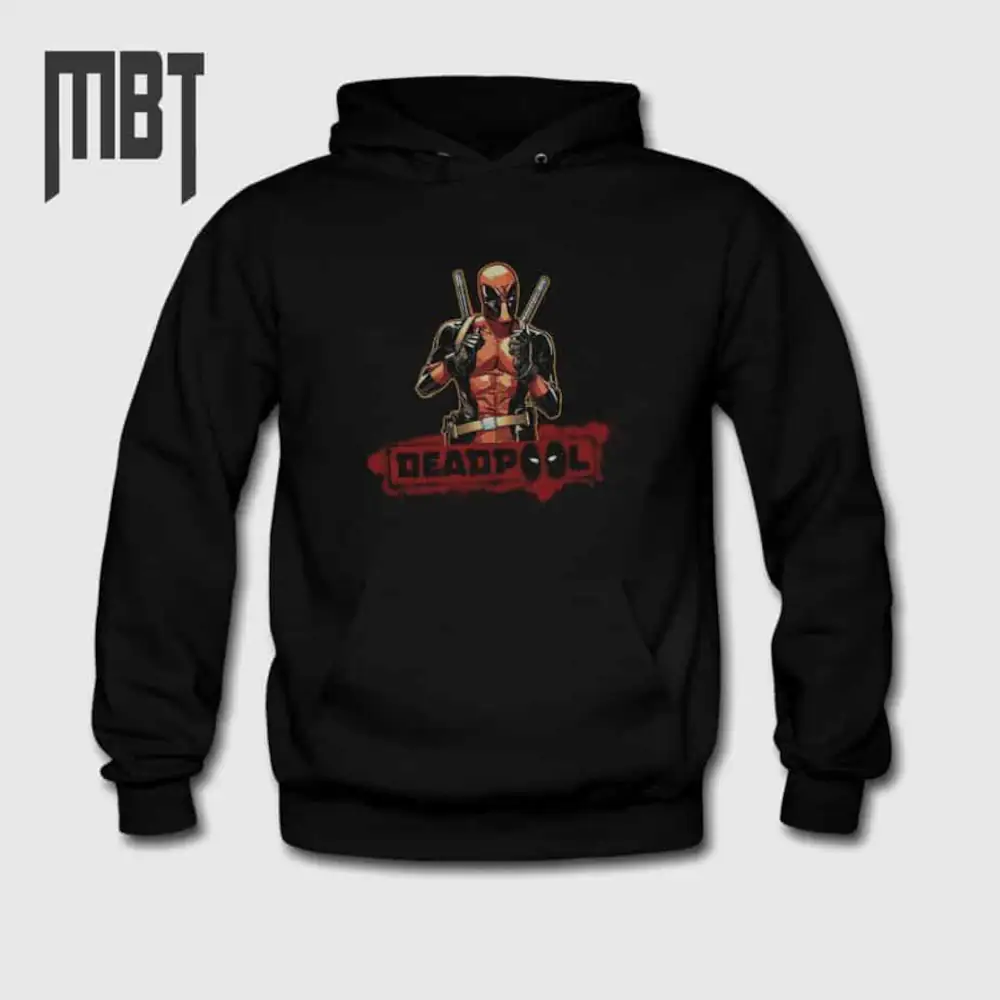 Deadpool Hoodie, Deadpool Movie Hooded Sweatshirt