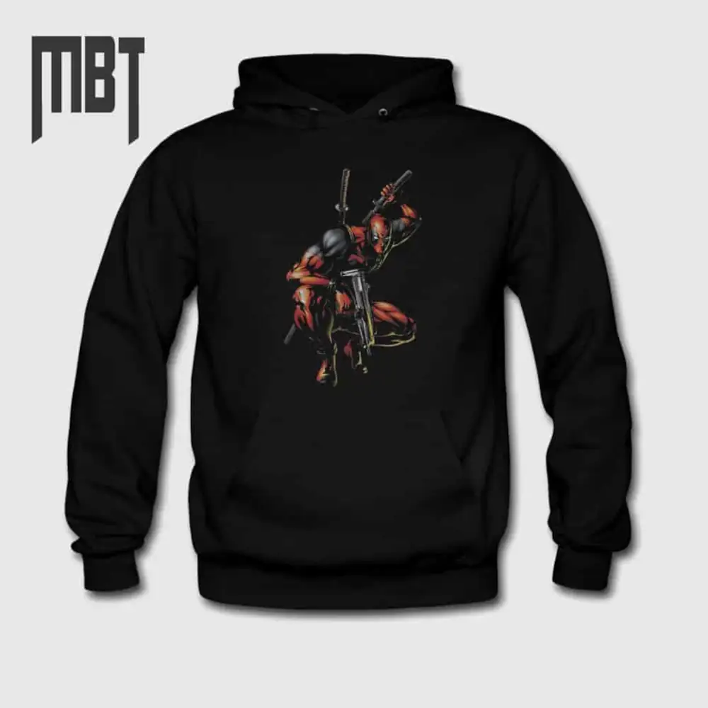 Deadpool Hoodie, Deadpool Movie Hooded Sweatshirt