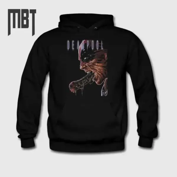Deadpool Hoodie, Deadpool Movie Hooded Sweatshirt