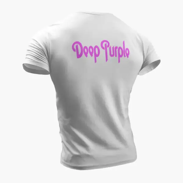 Deep Purple T-Shirt, Deep Purple Logo White T-Shirt - Image 2