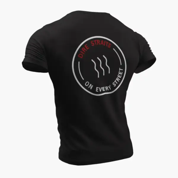 Dire Straits T-Shirt, Dire Straits on Every Street Black T-Shirt - Image 2