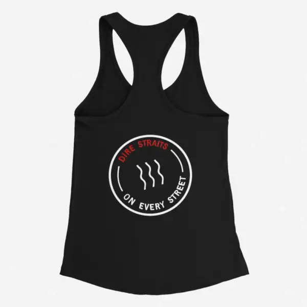Dire Straits Tank Top, Dire Straits on Every Street Black Tank Top - Image 2
