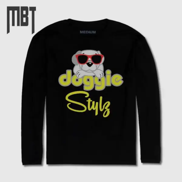 Doggie Style Long Sleeve T-Shirt, Doggie Style Funny Long Sleeve Tee-Shirt