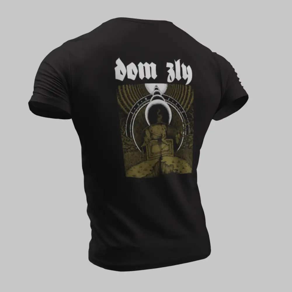 Dom Zly T-Shirt, Dom Zly Artwork Black T-Shirt - Image 2