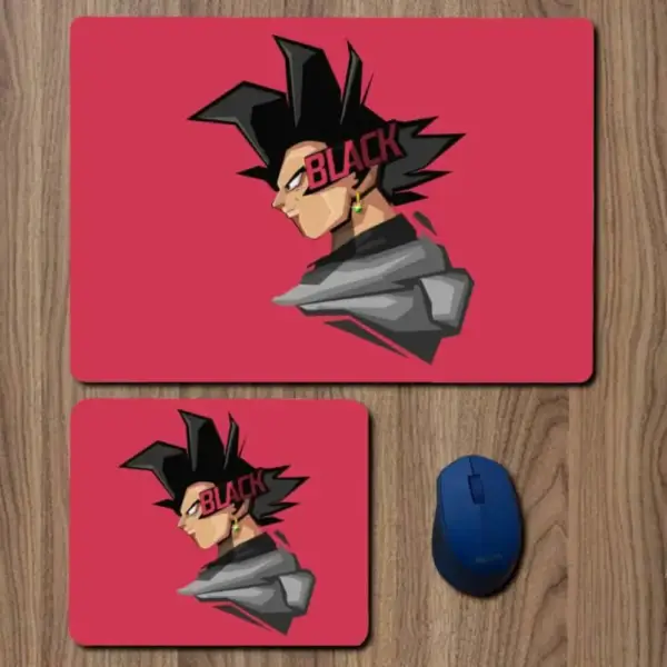 Dragon Ball Goku Black Mouse Pad, Dragon Ball Goku Black Anime Large Mousepad for Gamers