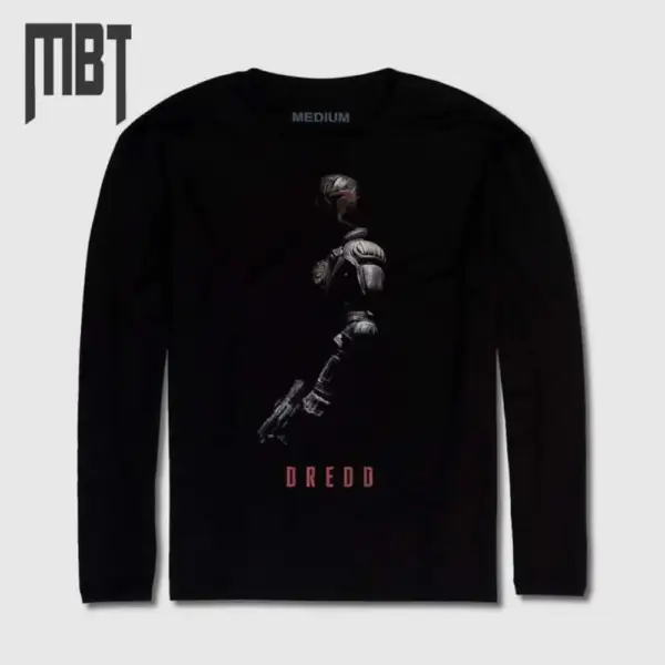 Dredd Long Sleeve T-Shirt, Dredd Movie Long Sleeve Tee-Shirt
